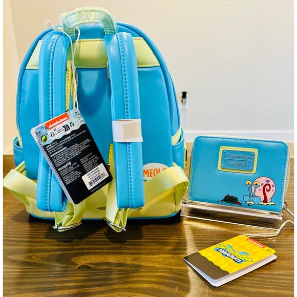 Loungefly SpongeBob SquarePants Gary The Snail Cosplay Mini Backpack Wallet Set main image 6